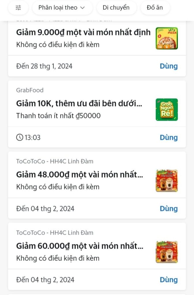 Hướng dẫn tìm và lấy mã ưu đãi trên app Grab