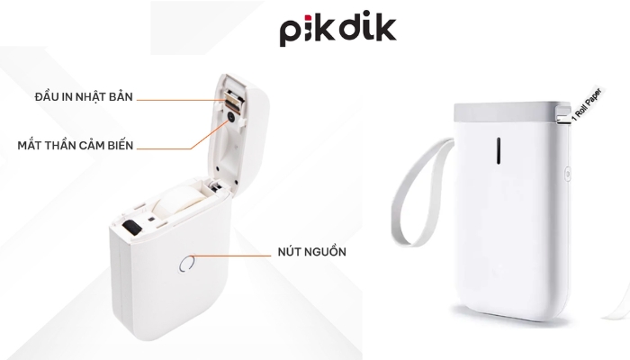  Máy in nhiệt mini cầm tay bluetooth PIKDIK D11