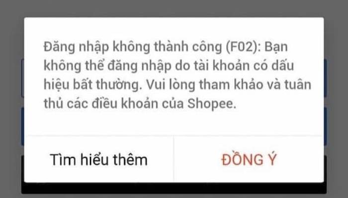 Nguyên nhân tài khoản Shopee bị khóa