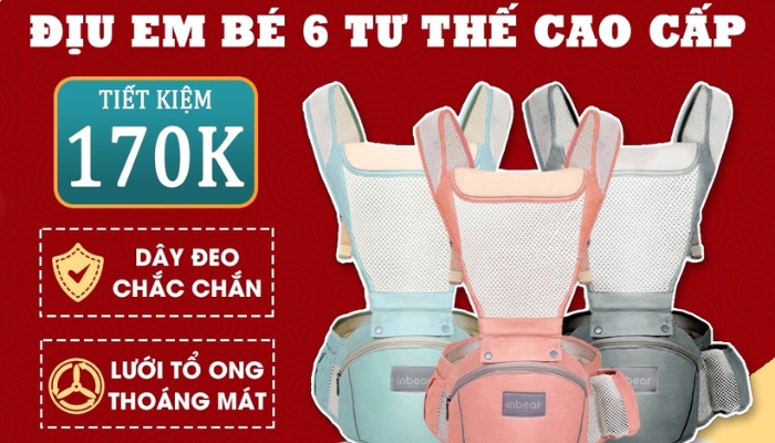 Địu em bé Inbear 6 tư thế