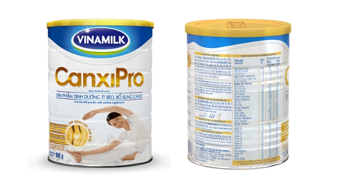 Vinamilk Canxipro là một sản phẩm của thương hiệu sữa nổi tiếng 