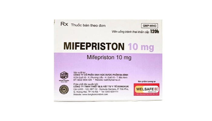 Thuốc  120h - Mifepristone 10 mg tránh thai khẩn cấp