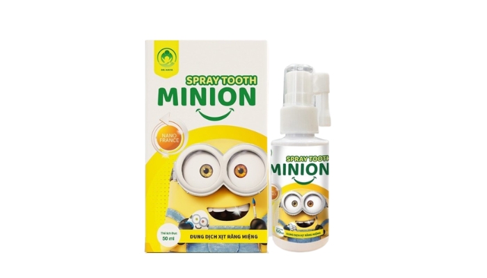  Chai xịt chống sâu răng cho bé  Spraytooth Minion