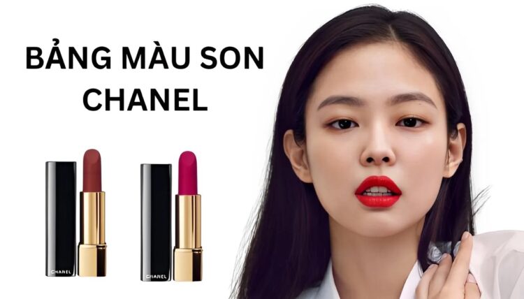 bảng màu son chanel