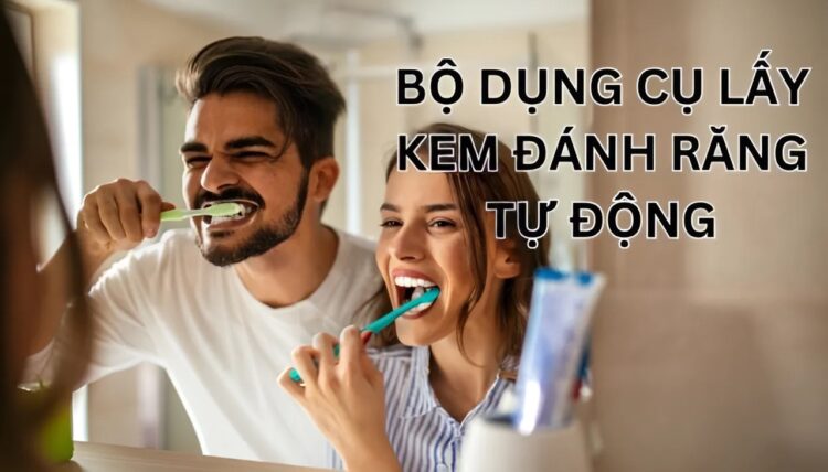 bộ dụng cụ lấy kem đánh răng tự động