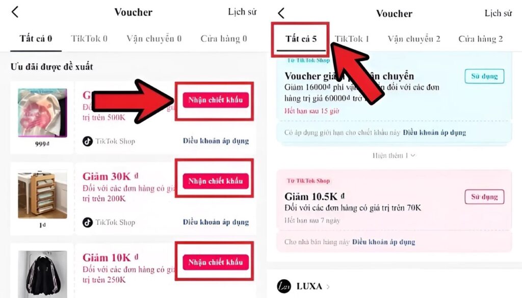 Rất nhiều mã voucher giảm giá để bạn sử dụng