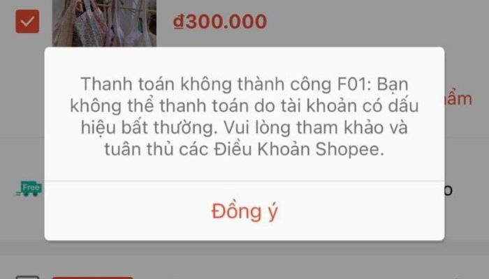 Trường hợp không thể thanh toán COD