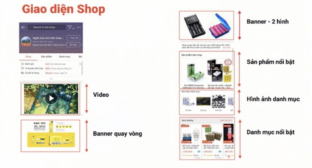 Cập nhật tính năng trang trí Shopee