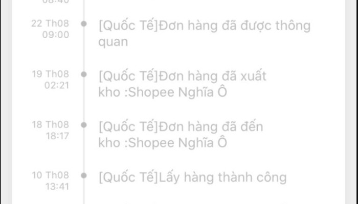 Trạng thái kiện hàng đang rời kho Nghĩa Ô nghĩa là gì?