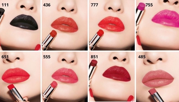 Bảng màu son Dior Rouge Ultra Rouge