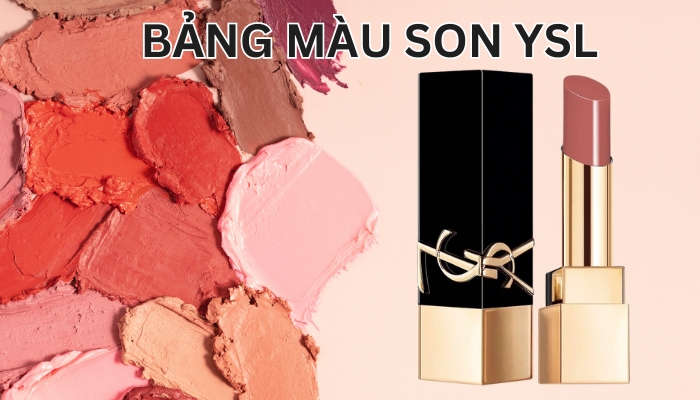 bảng màu son ysl